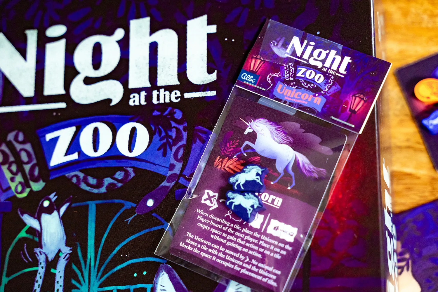 Capstone Games Night at the Zoo Unicorn Promo Mini