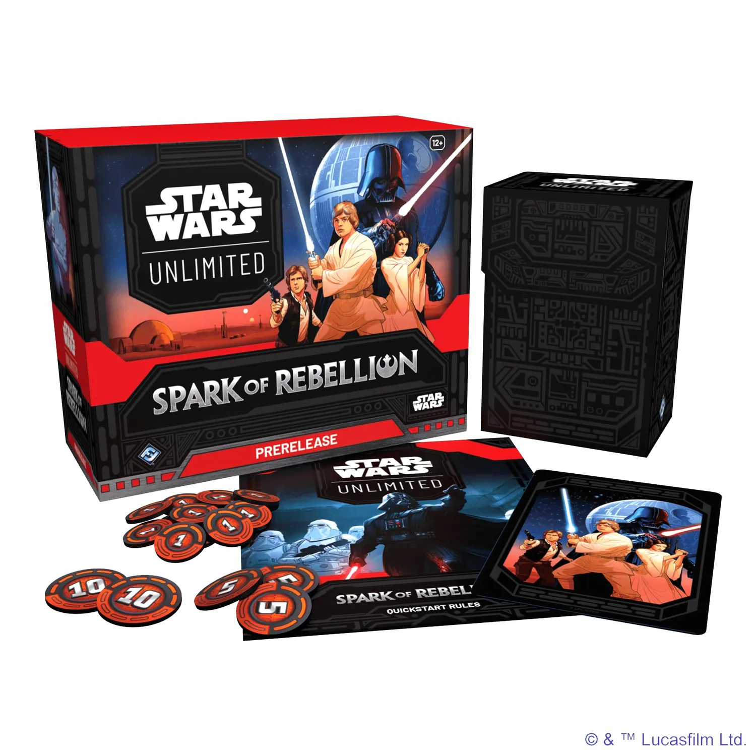 Star Wars Unlimited Spark of Rebellion Prerelease-Box TCG 6 Booster
