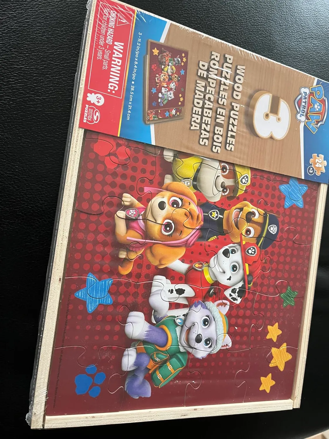 Spin Master PAW Patrol Holzpuzzle 3er Set 24 Teile
