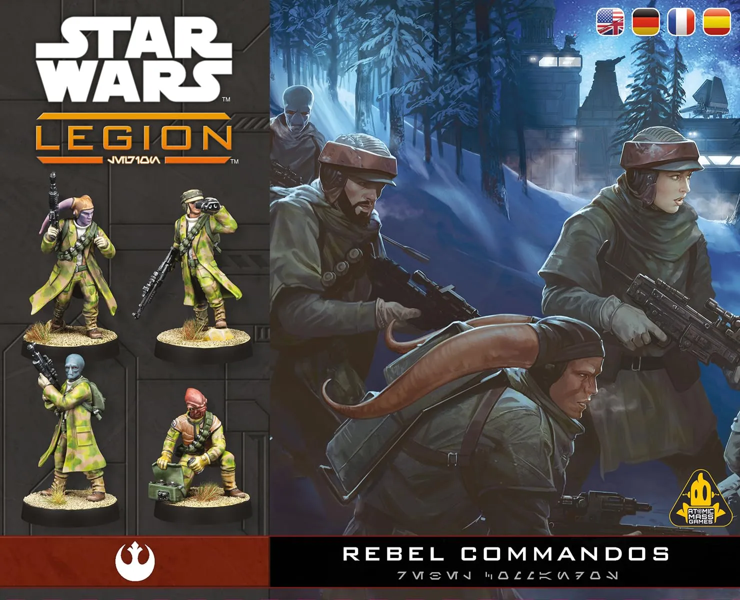 Asmodee Star Wars: Legion Rebel Commandos Erweiterung 7 Figuren