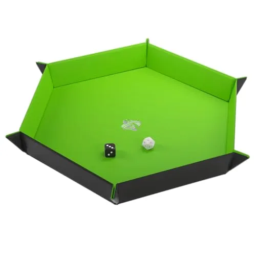 Gamegenic Magnetic Dice Tray Würfelschale Schwarz Grün