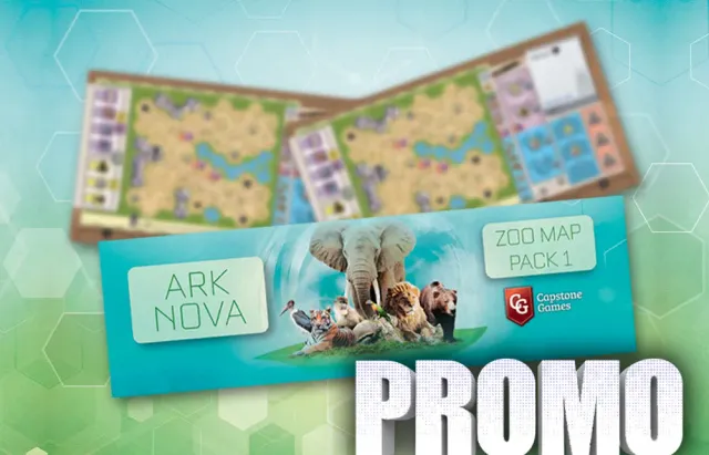 Capstone Games Ark Nova Zoo Map Pack 1 Erweiterung Karten
