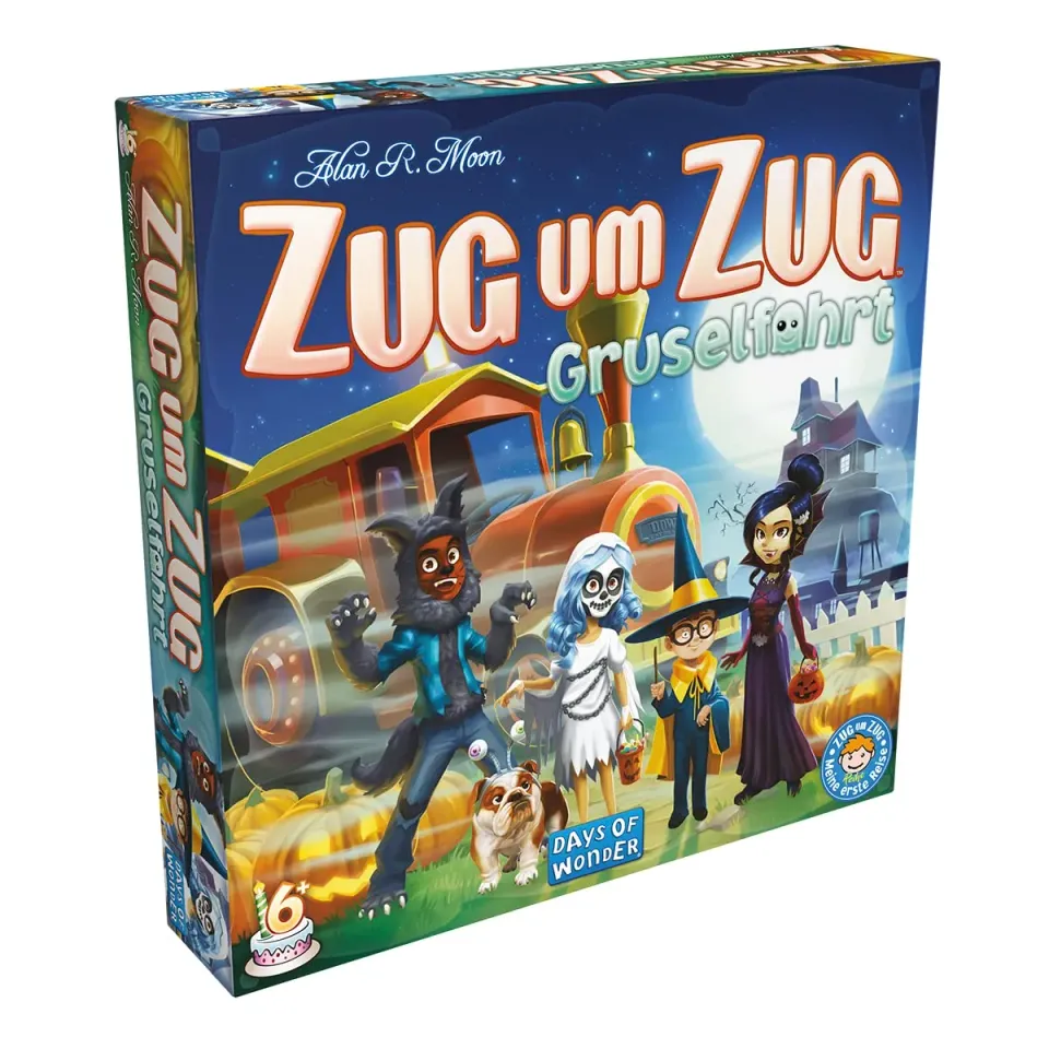 Zug um Zug Gruselfahrt Kinderspiel deutsch 2-4 Spieler Halloween