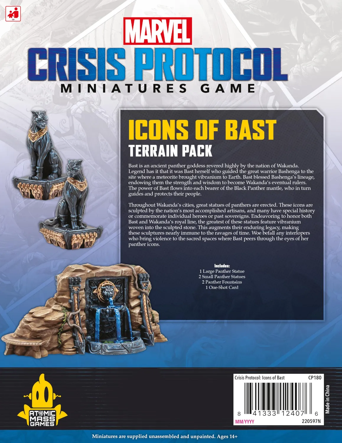 Asmodee Marvel Crisis Protocol Ikonen von Bast Terrain Pack Gelände
