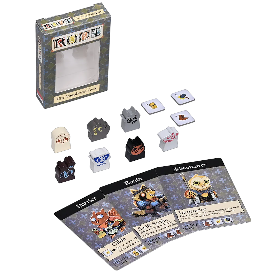 Leder Games Root Vagabond Pack Meeple-Set 7-teilig