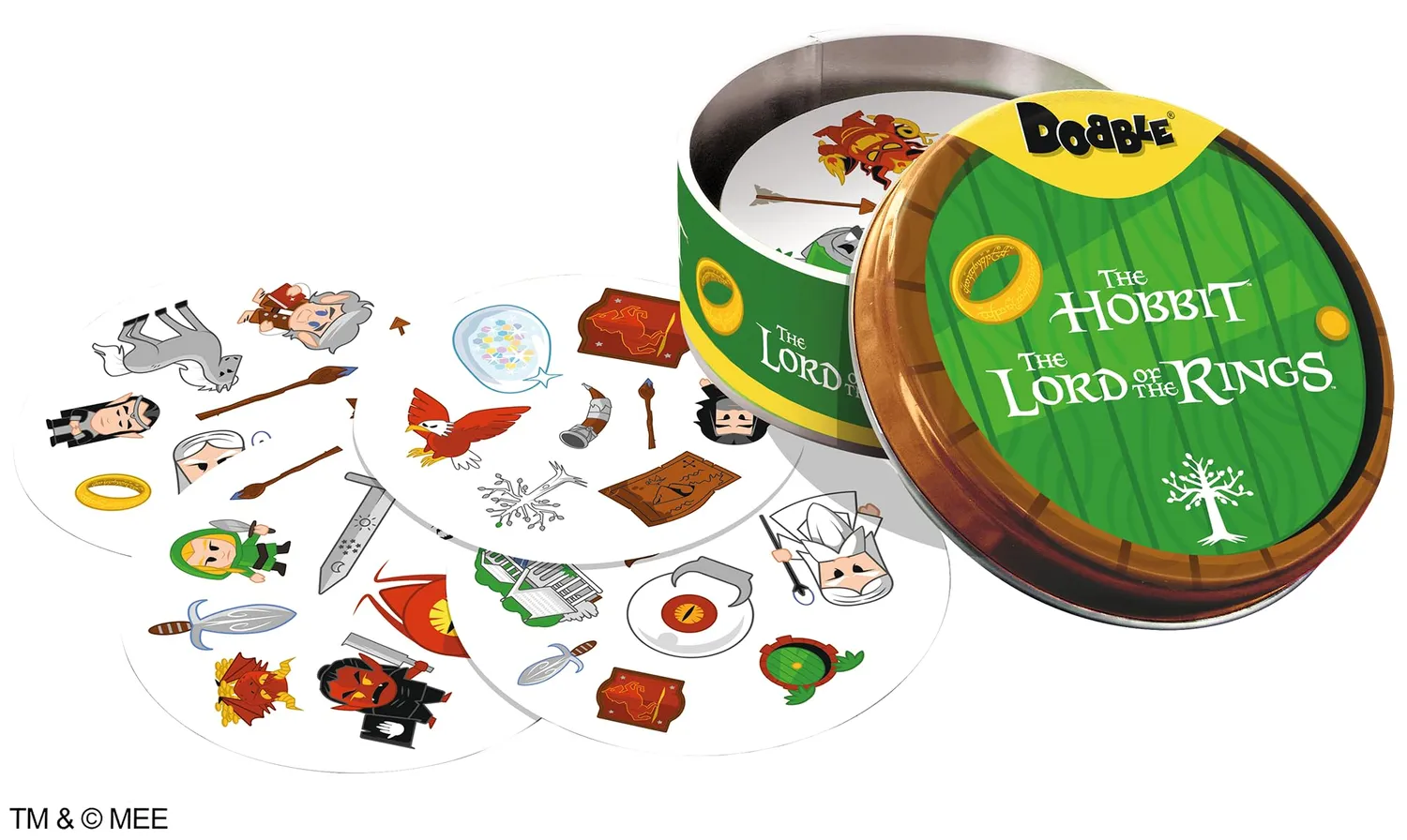 Dobble Herr der Ringe Kartenspiel Dose für Reaktionsspiel