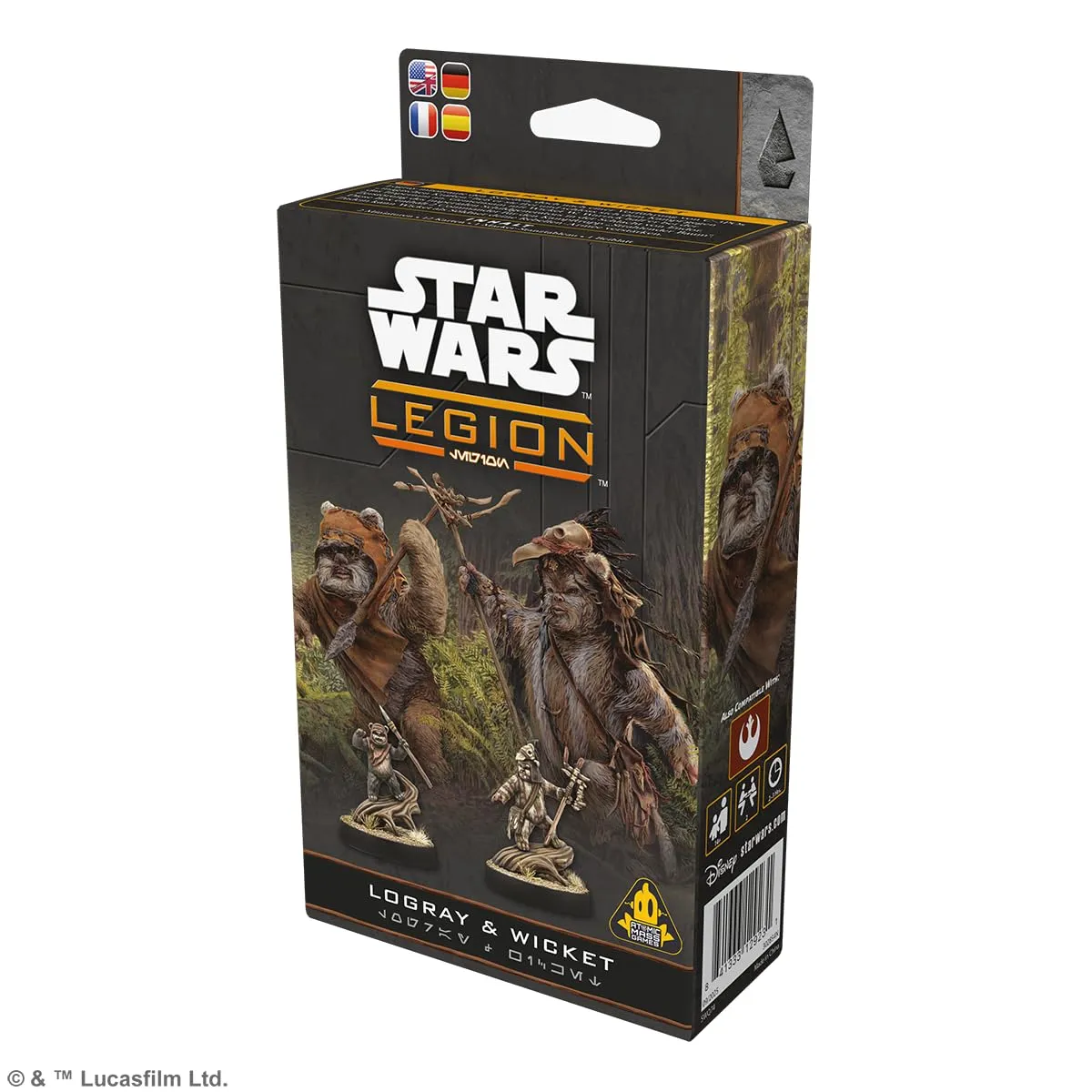 Asmodee Star Wars Legion Logray Wicket Erweiterung Rebellen Ewoks