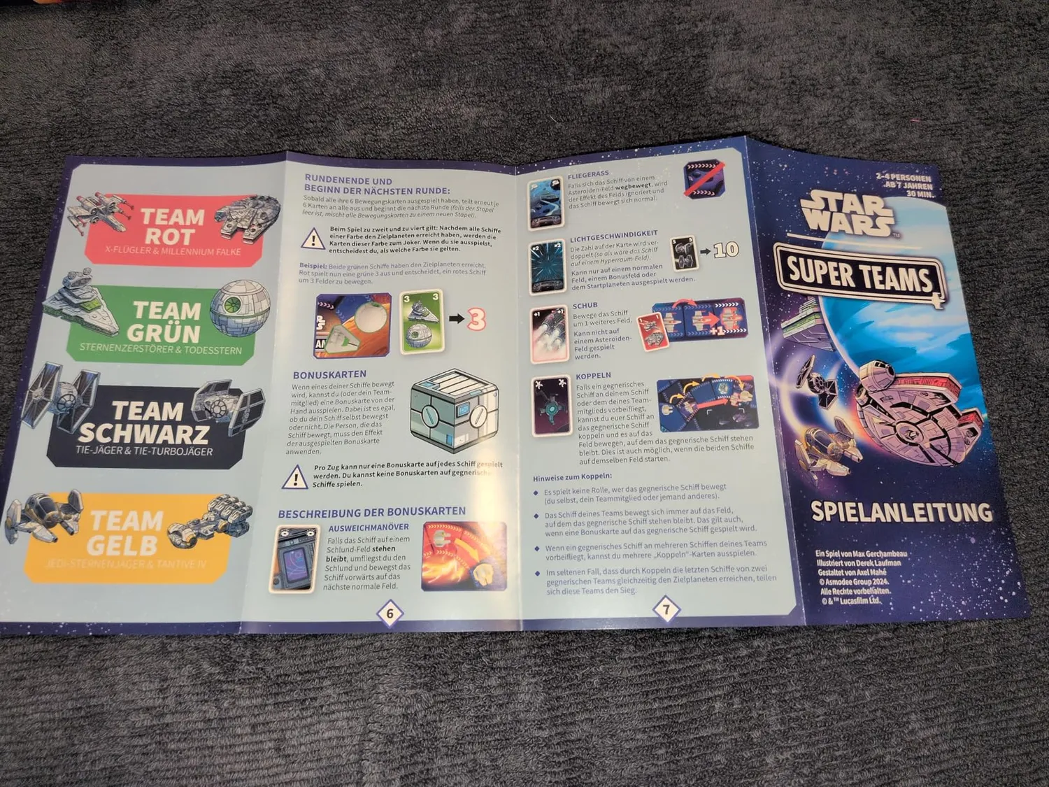 Asmodee Star Wars Super Teams Familienspiel Rennen 4 Teams