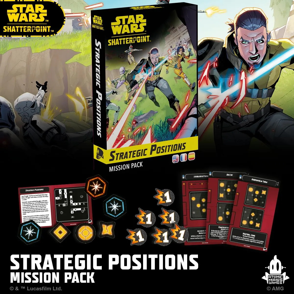 Atomic Mass Games Star Wars Shatterpoint Strategic Positions Missionspack
