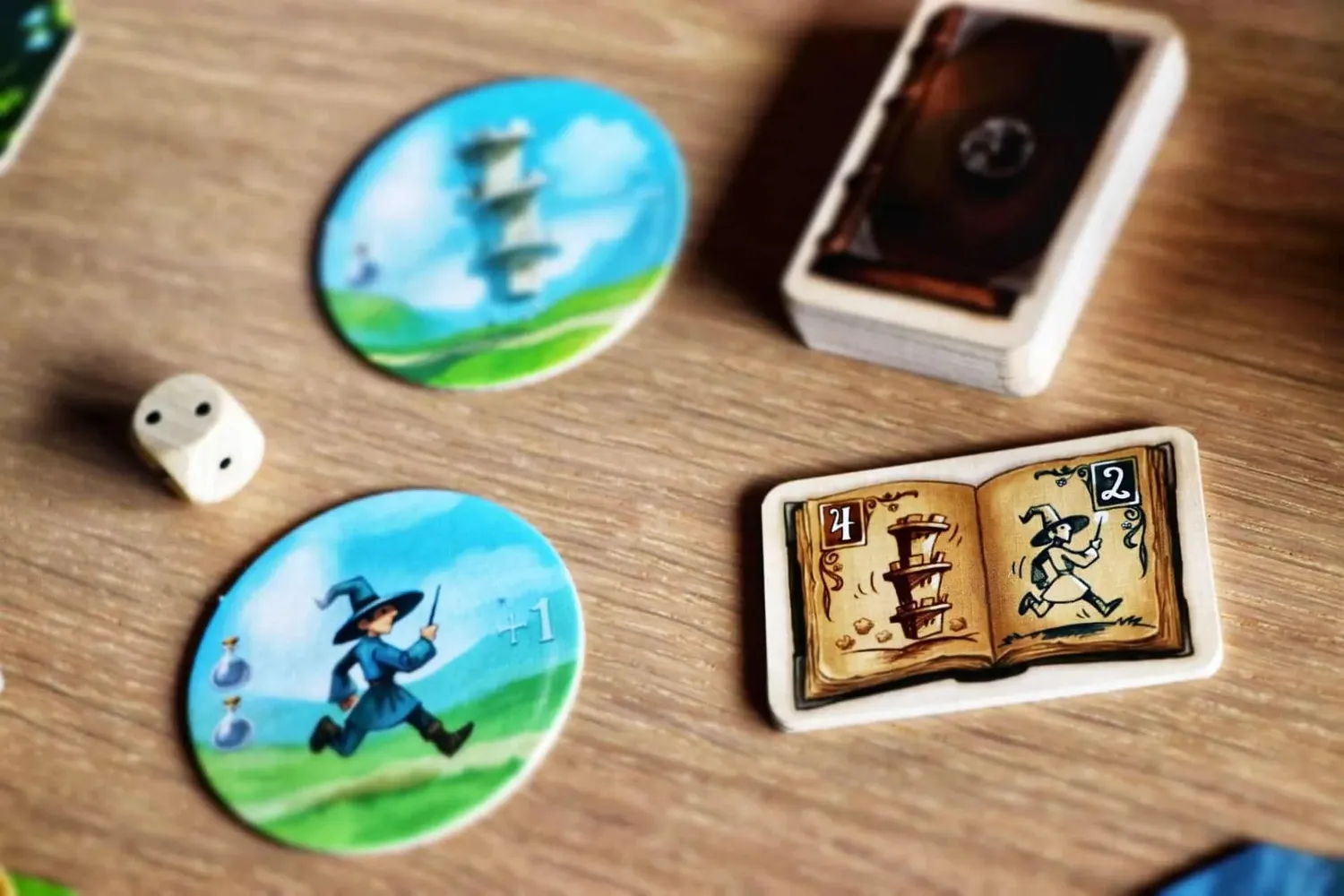 Capstone Games Wandering Towers Brettspiel Zauberer