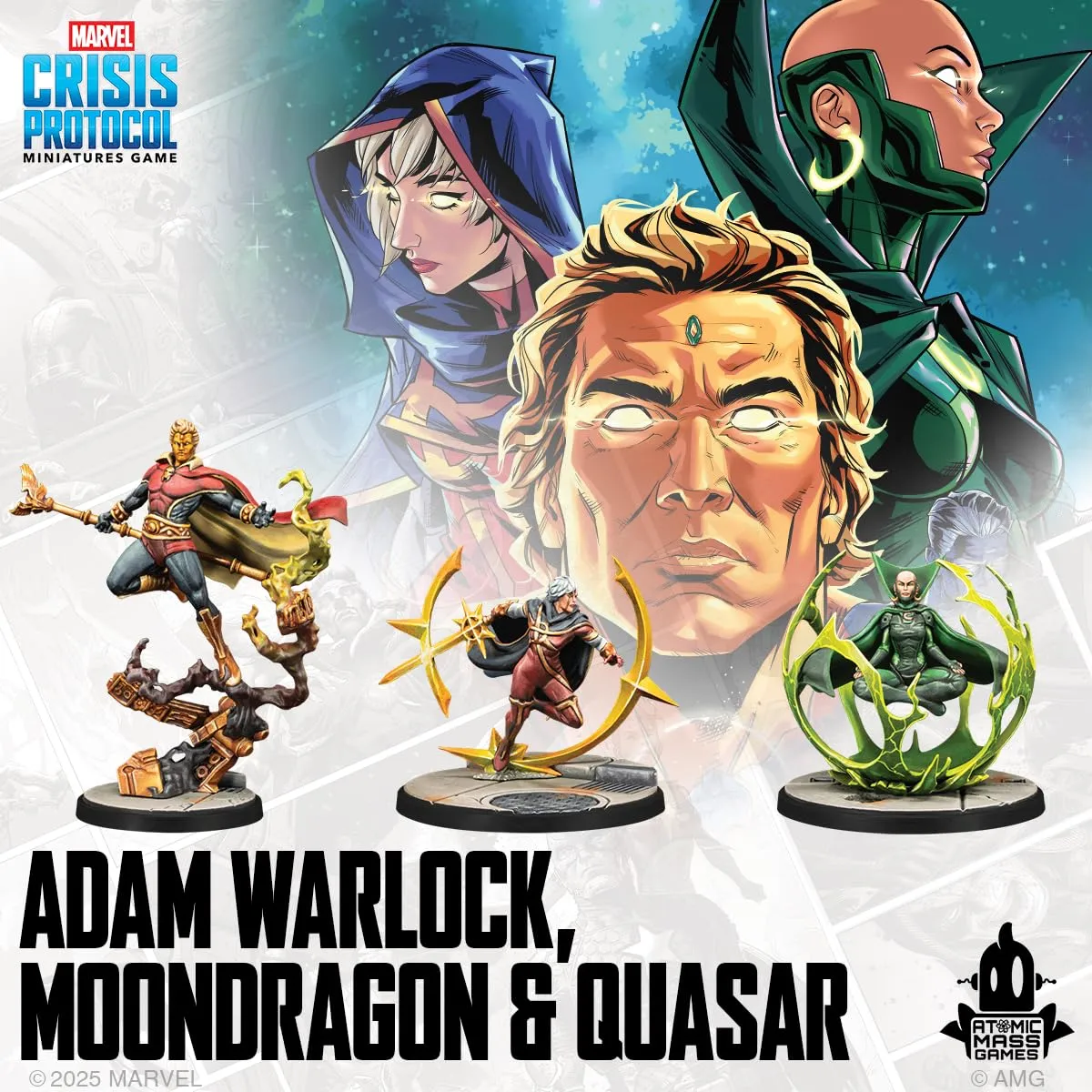Atomic Mass Marvel Crisis Protocol Adam Warlock Moondragon Quasar Erweiterung