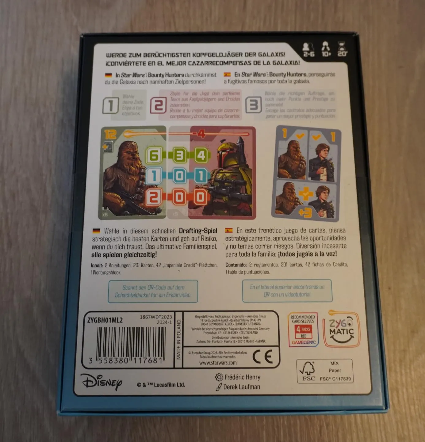 Asmodee Star Wars Bounty Hunters Kartenspiel