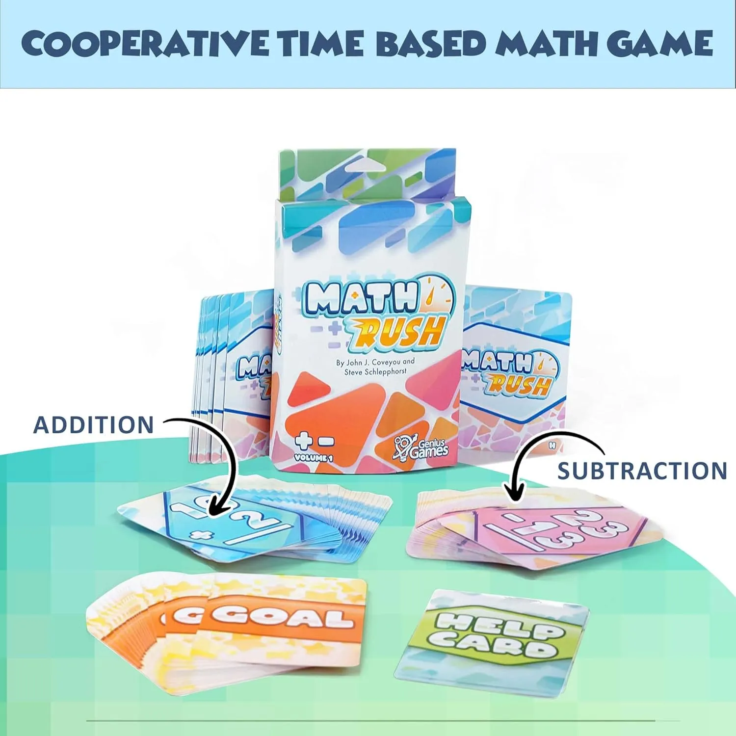 Genius Games Math Rush Kartenspiel Addition Subtraktion