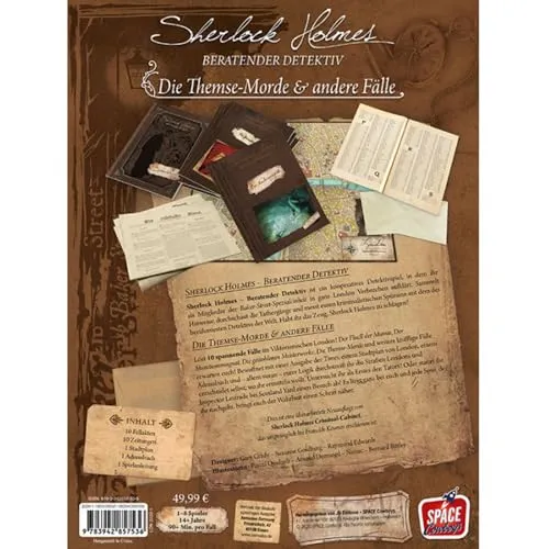 Space Cowboys Sherlock Holmes Themse-Morde Detektivspiel deutsch