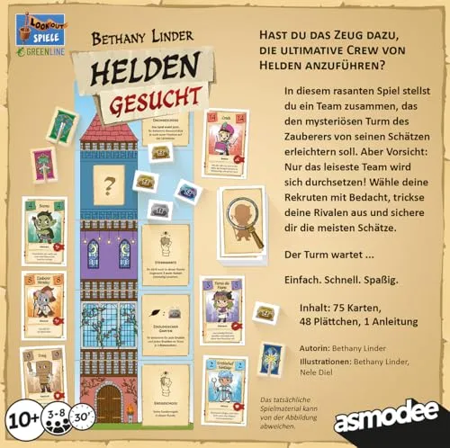 Asmodee Helden gesucht Familienspiel Deutsch
