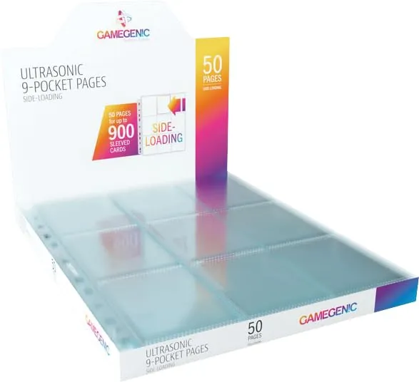 Gamegenic Ultrasonic 9-Pocket Pages Sideloading Hüllen 10 Stück