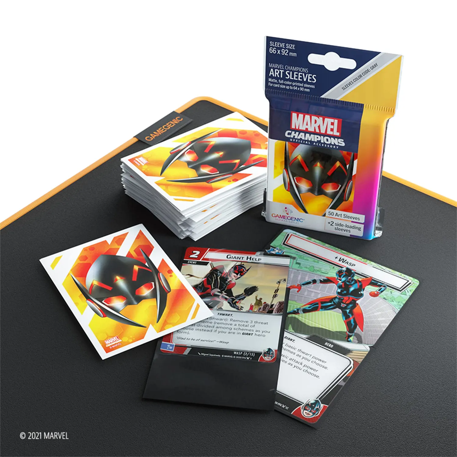 Gamegenic Marvel Champions Wasp Kartenhüllen 50 Stück