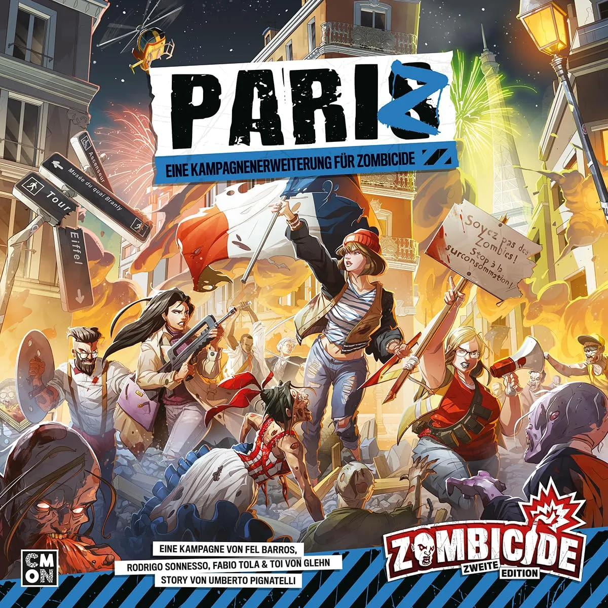CMON Zombicide 2. Edition PariZ Erweiterung Kampagne Deutsch