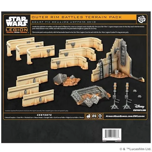 Asmodee Star Wars: Legion Outer Rim Battles Geländeset Deckung