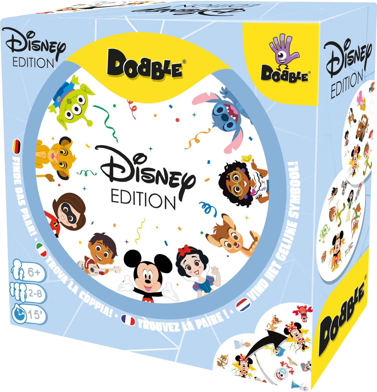 Dobble Disney Kartenspiel Familienspiel 2-8 Spieler