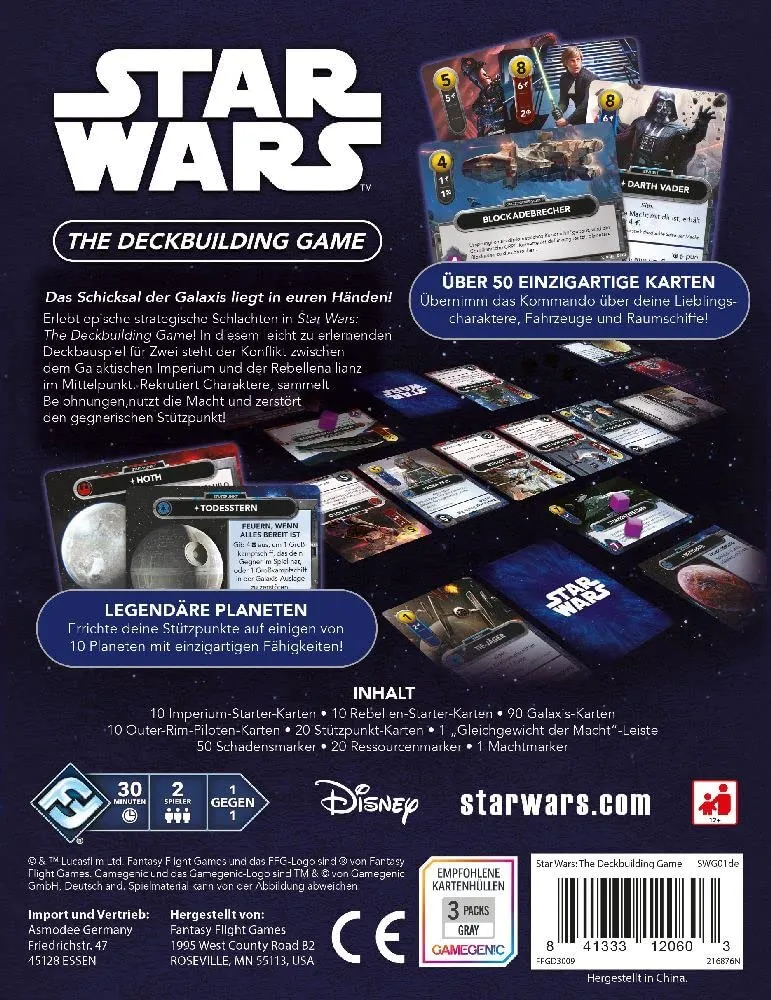 Star Wars The Deckbuilding Game Kartenspiel Deutsch 2 Spieler