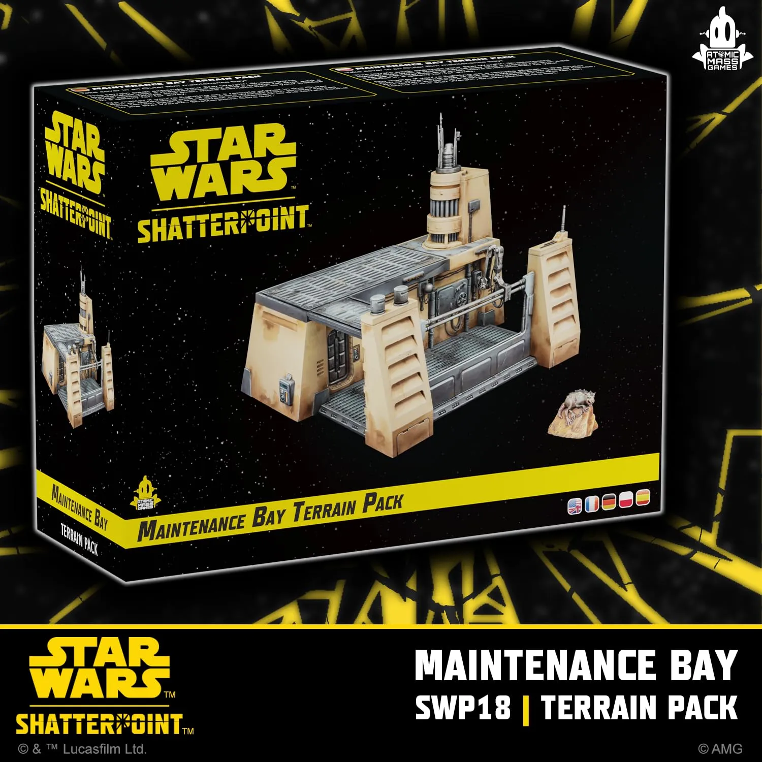 Asmodee Star Wars Shatterpoint Wartungshangar Geländeset Terrain Pack