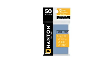 Capstone Games Phantom Sleeves Gold Kartenhüllen matt