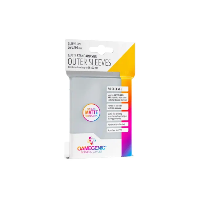 Gamegenic Outer Sleeves Matte Standard Kartenhüllen 50 Stück