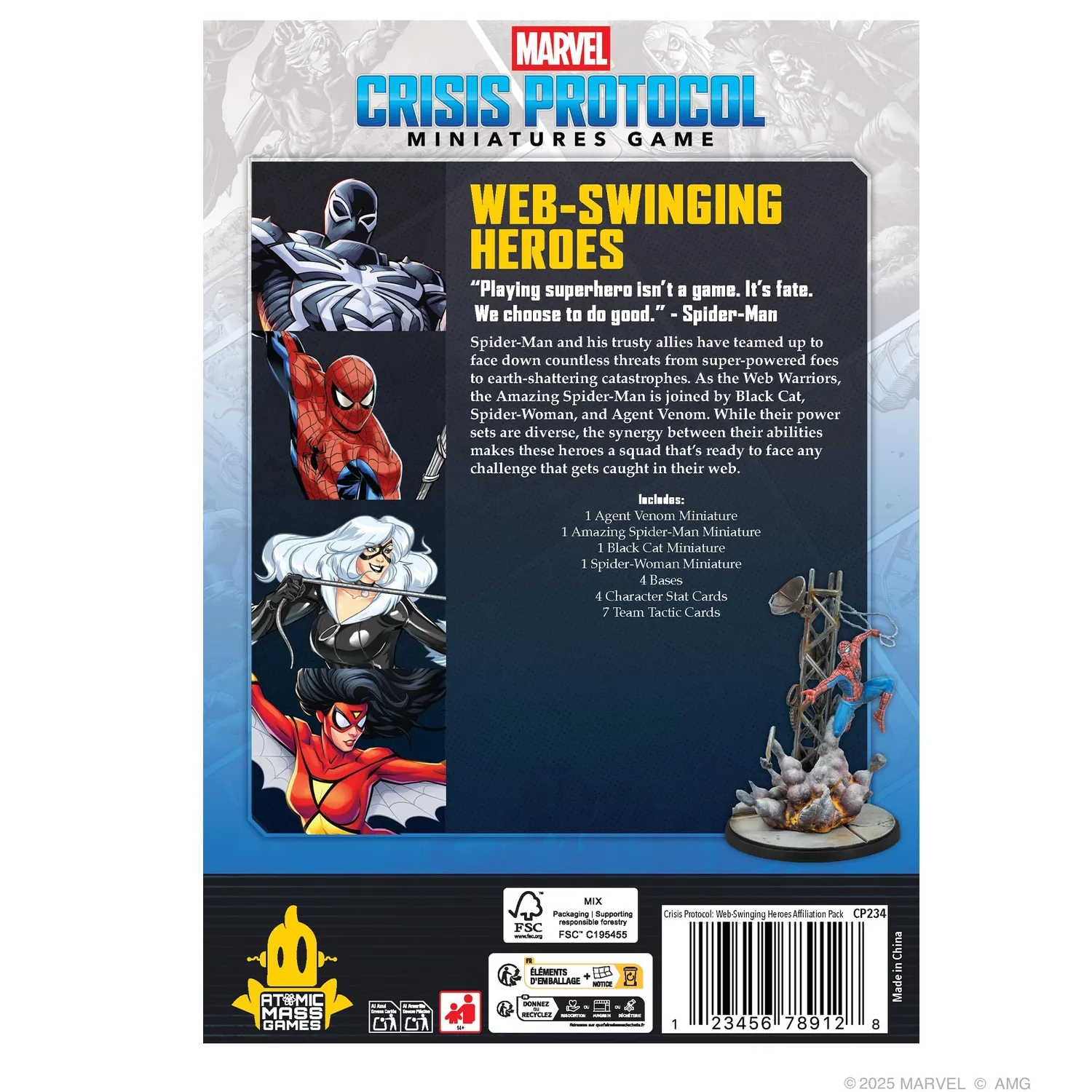 Atomic Mass Games Marvel Crisis Protocol Web-Swinging Heroes Pack EN
