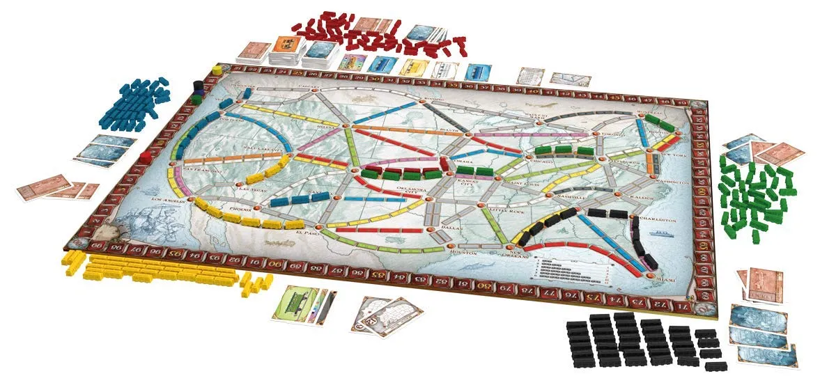 Days of Wonder Zug um Zug Grundspiel Alte Version Familie