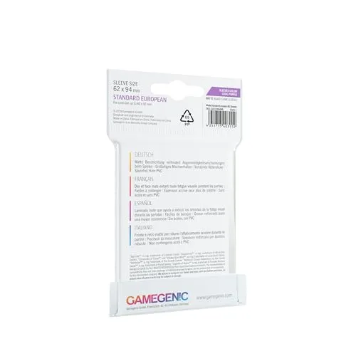 Gamegenic Matte Standard Kartenhüllen European matt