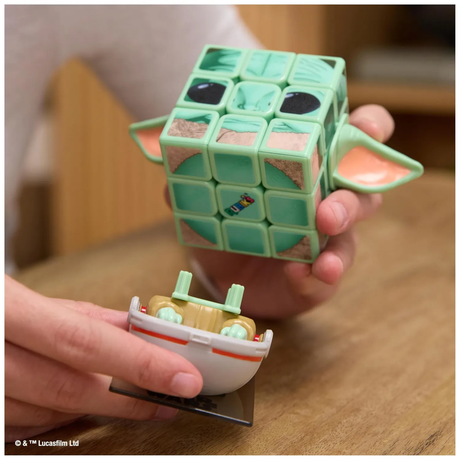 Rubik's Cubers Grogu Zauberwürfel 3x3 mit Zubehör