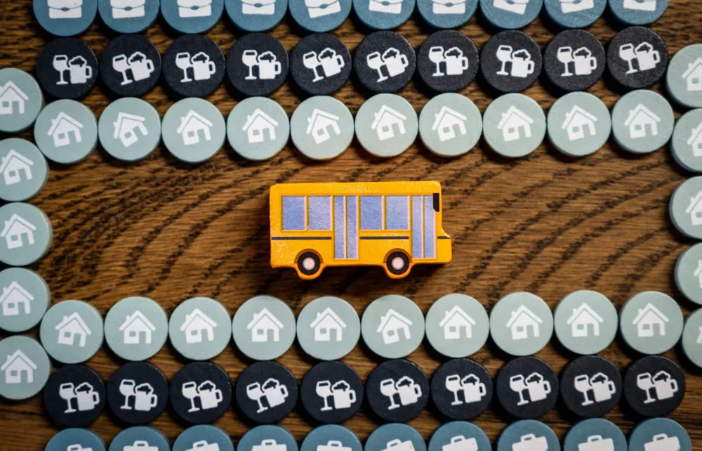 Capstone Games Bus Complete Edition Upgrade Kit Holz