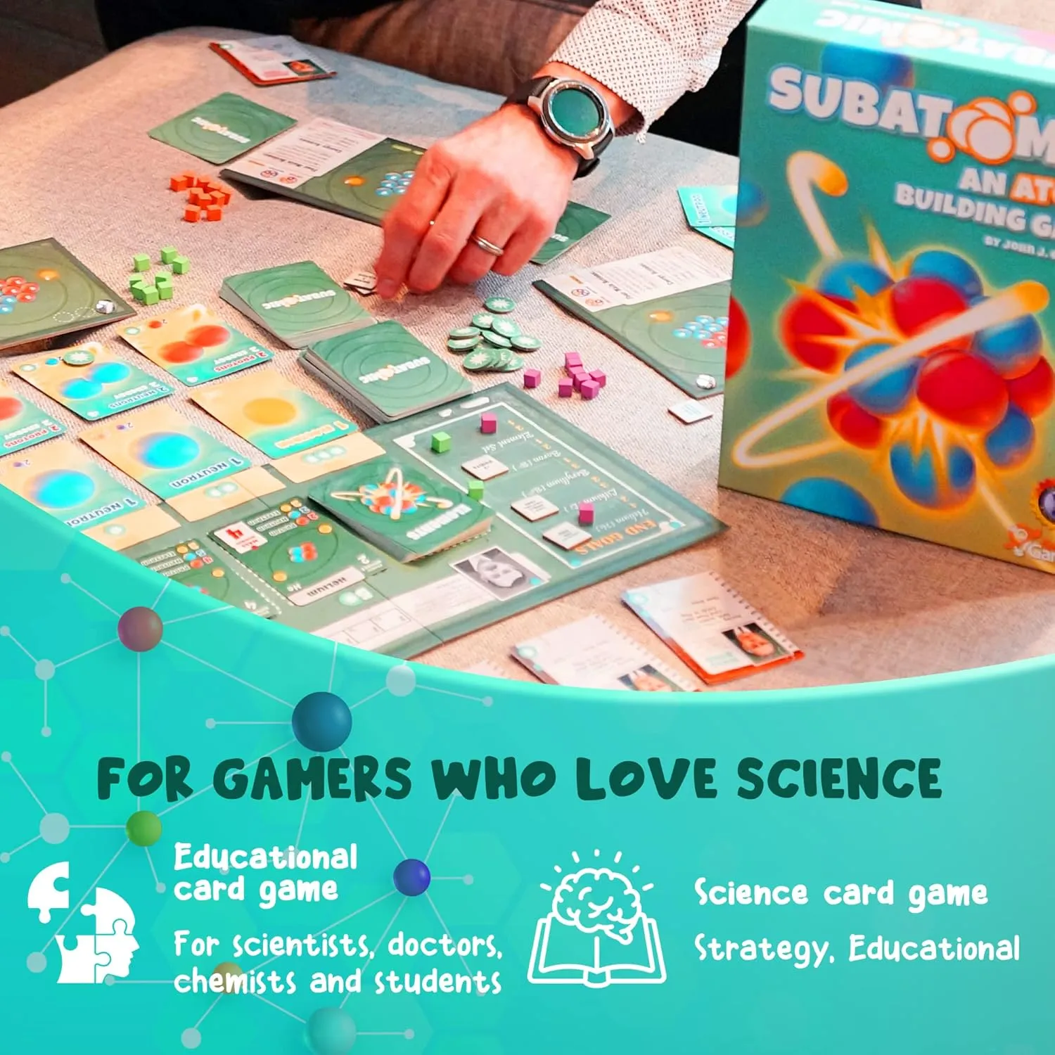 Genius Games Subatomic 2nd Edition Brettspiel Chemie Deckbau