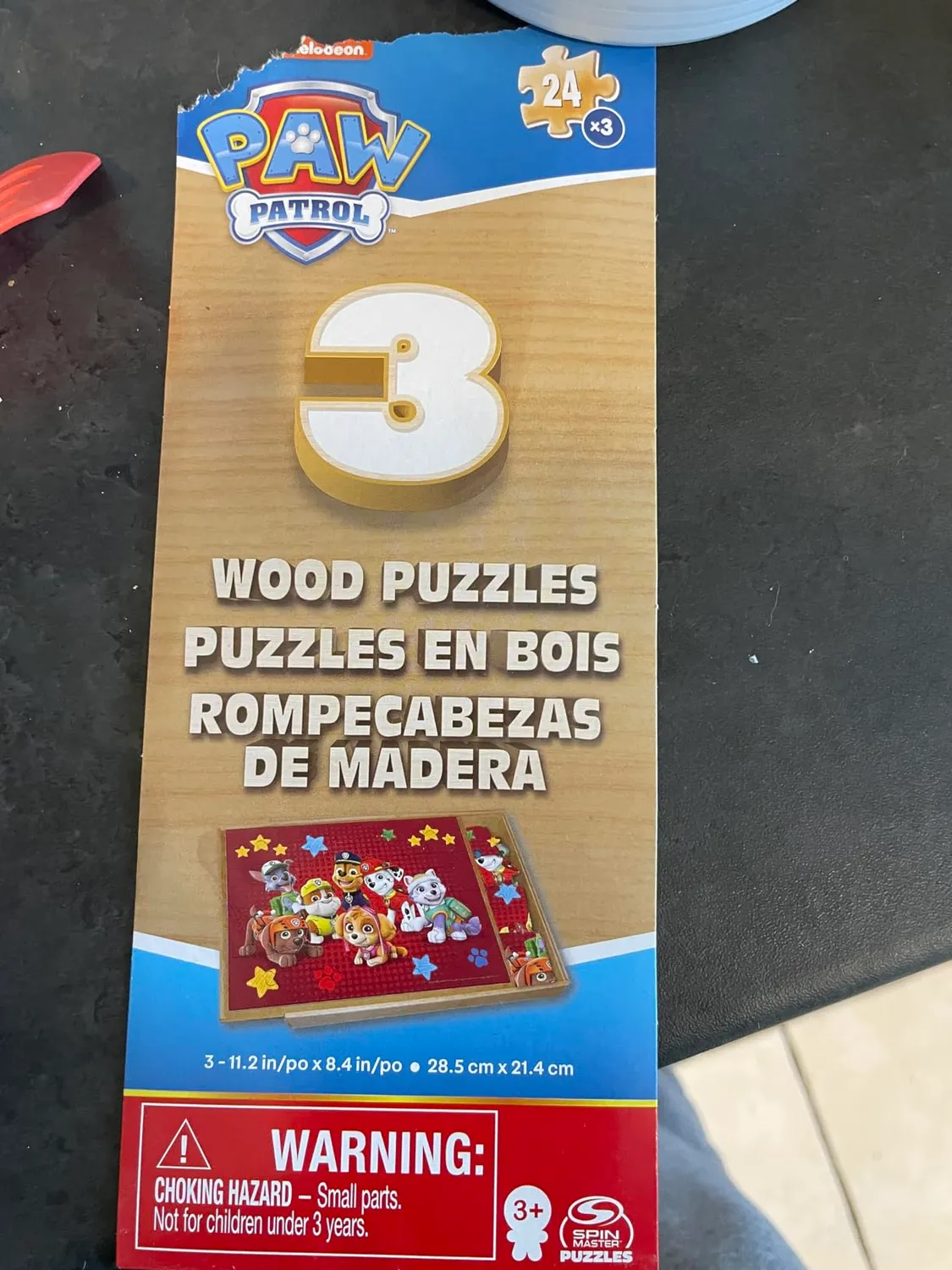 Spin Master PAW Patrol Holzpuzzle 3er Set 24 Teile
