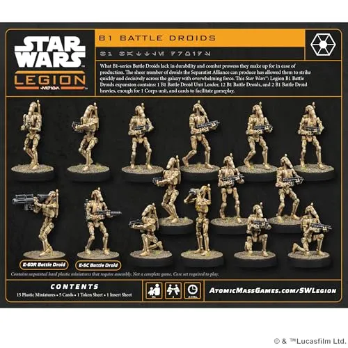 Asmodee Star Wars Legion B1 Battle Droids Erweiterung 15 Figuren