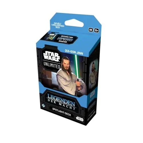 Asmodee Star Wars Unlimited Legenden der Macht Spotlight Deck Qui-Gon Jinn 50