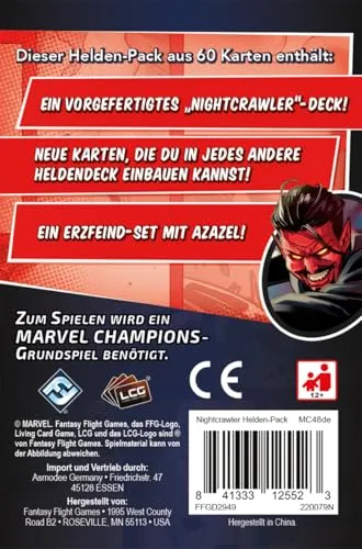Asmodee Marvel Champions Nightcrawler Helden-Pack Deutsch