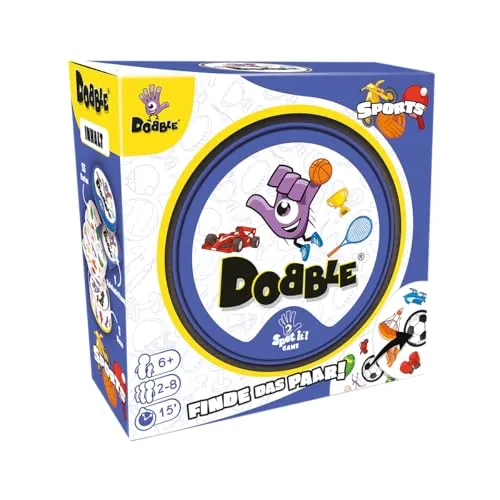 Dobble Sports Kartenspiel Metalldose 2-8 Spieler Deutsch