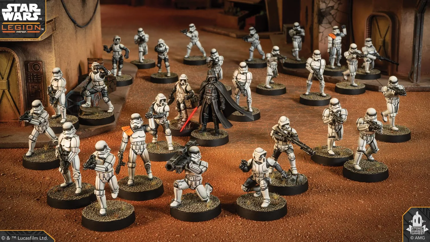 Asmodee Star Wars Legion Galactic Empire Starterset Tabletop 37 Figuren