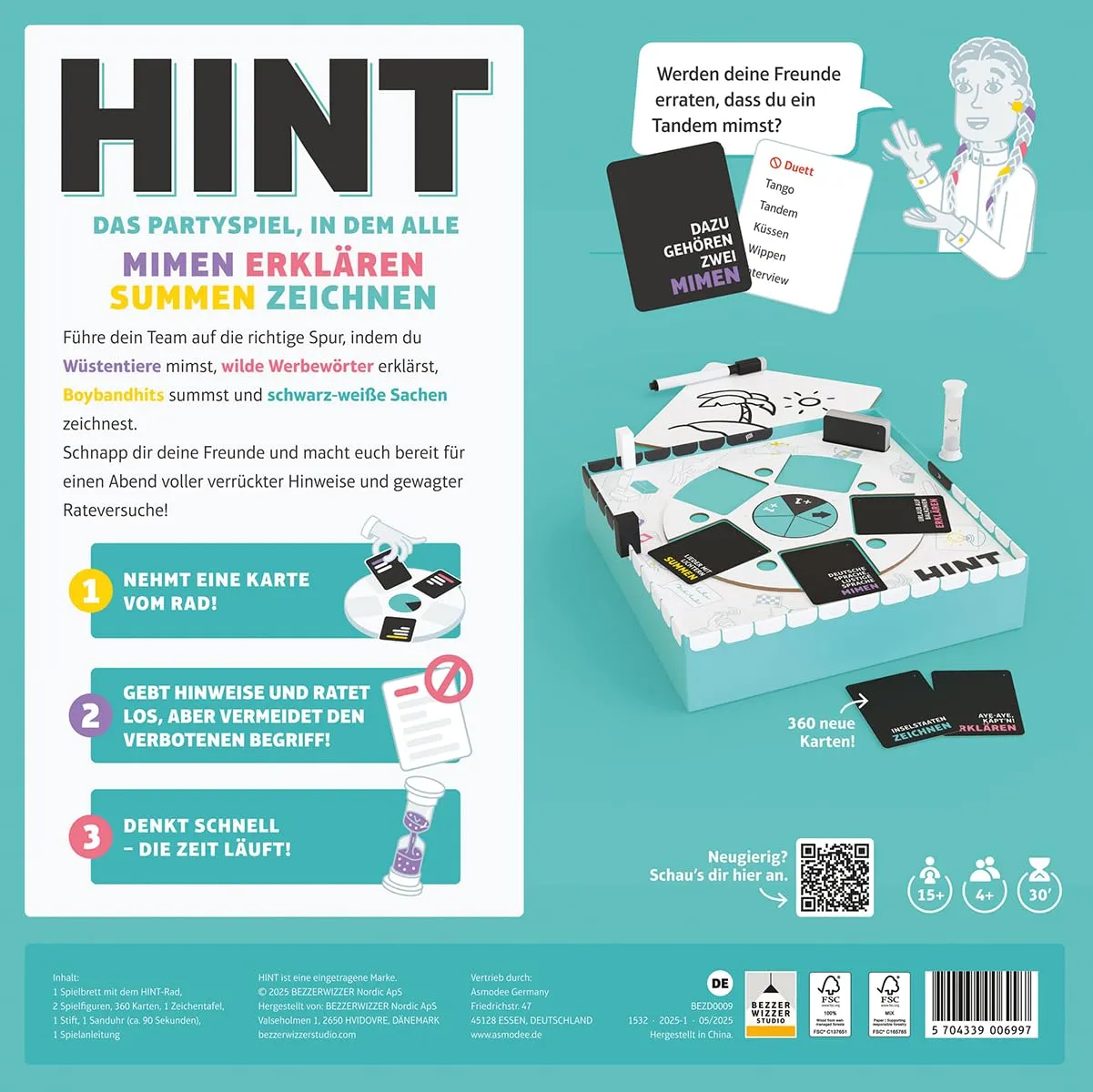 Asmodee Hint Refresh 2025 Partyspiel 360 Karten Deutsch
