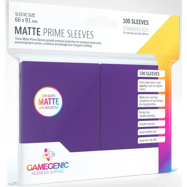 Gamegenic Matte Prime Sleeves Kartenhüllen Violett 100 Stück