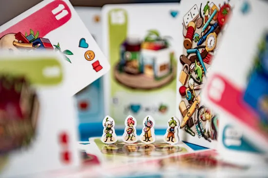Cranio Minikin City Kartenspiel Familienspiel strategisch