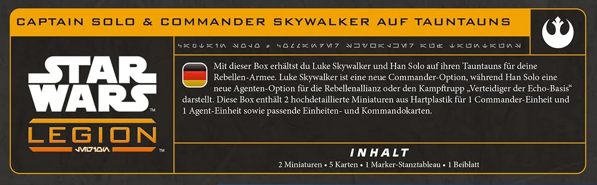 Star Wars Legion Solo Skywalker Tauntauns Erweiterung