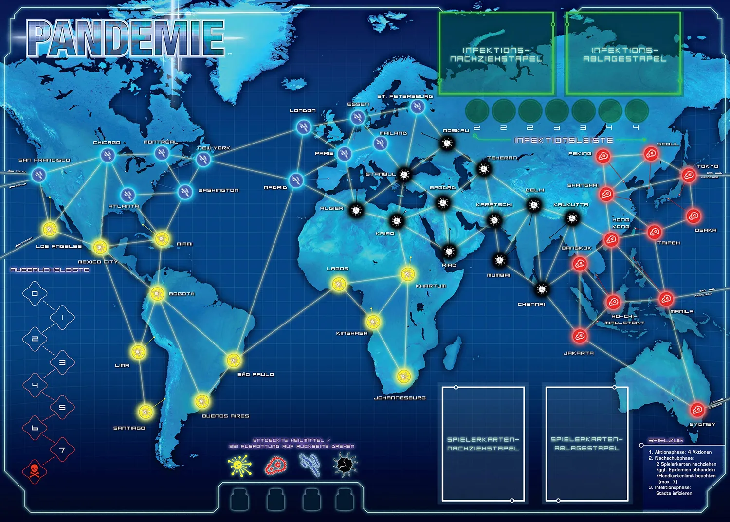 Asmodee Pandemic Grundspiel Brettspiel Deutsch kooperativ