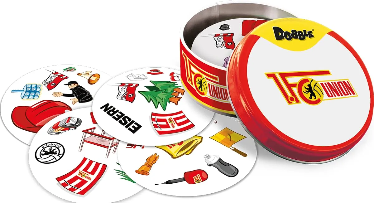 Dobble 1. FC Union Berlin Kartenspiel Familienspiel 55 Karten