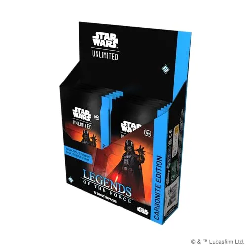 Star Wars Unlimited Legends of the Force Carbonite Display 12 Booster Foil