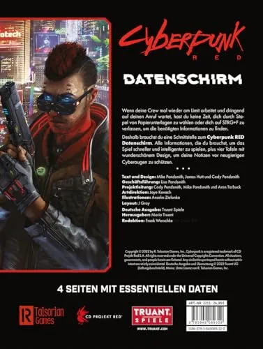 Cyberpunk RED Datenschirm Spielleiterschirm