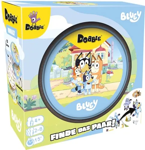 Dobble Bluey Kartenspiel Metalldose für Reaktionsspiel