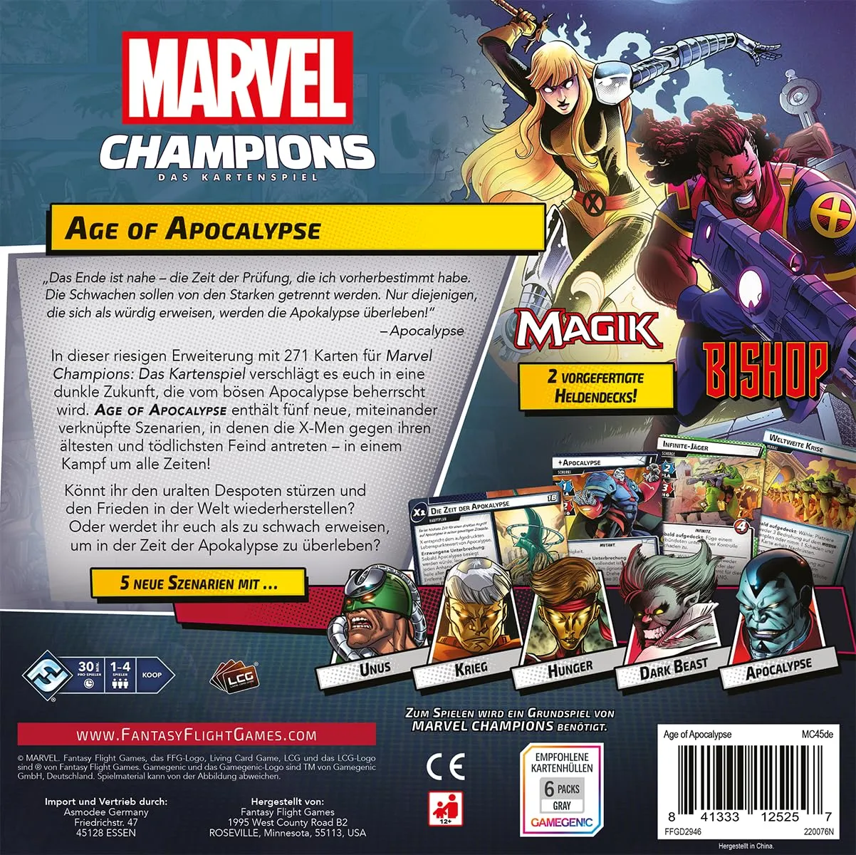 Marvel Champions Age of Apocalypse Kampagne Deutsch